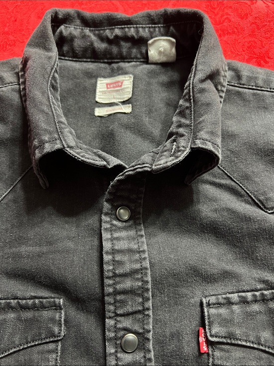 Levi's Other - Levi's Men's Black Denim Western Snap Front Shirt Long Sleeve Large